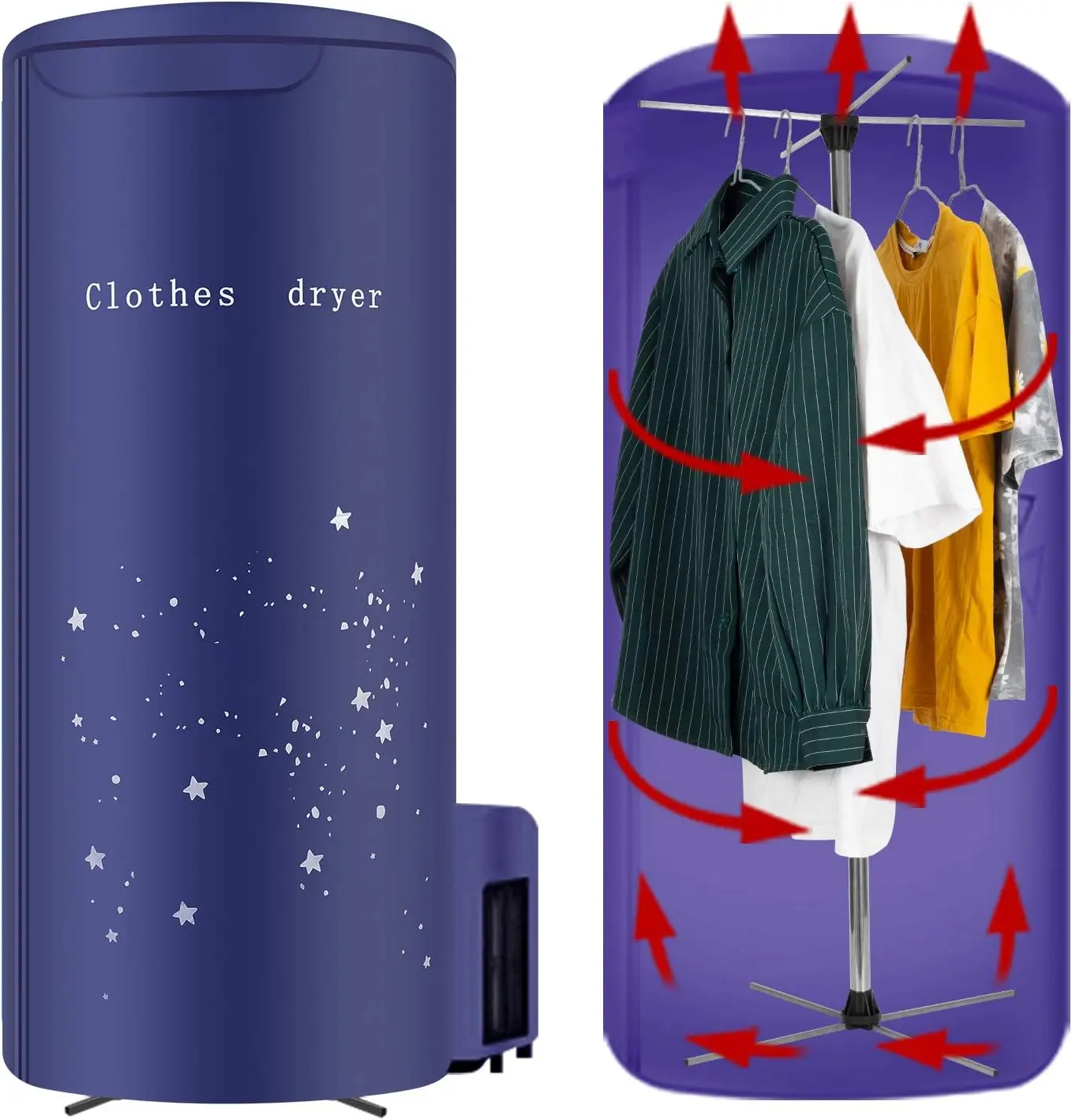 

Dryer Portable Travel Mini 900W dryer machine,Portable dryer for apartments, New Generation Clothes Drying