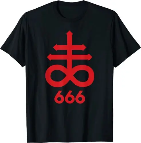 Новинка 666 яркая футболка со Злом (Sigil of the Devil) Сделано в США