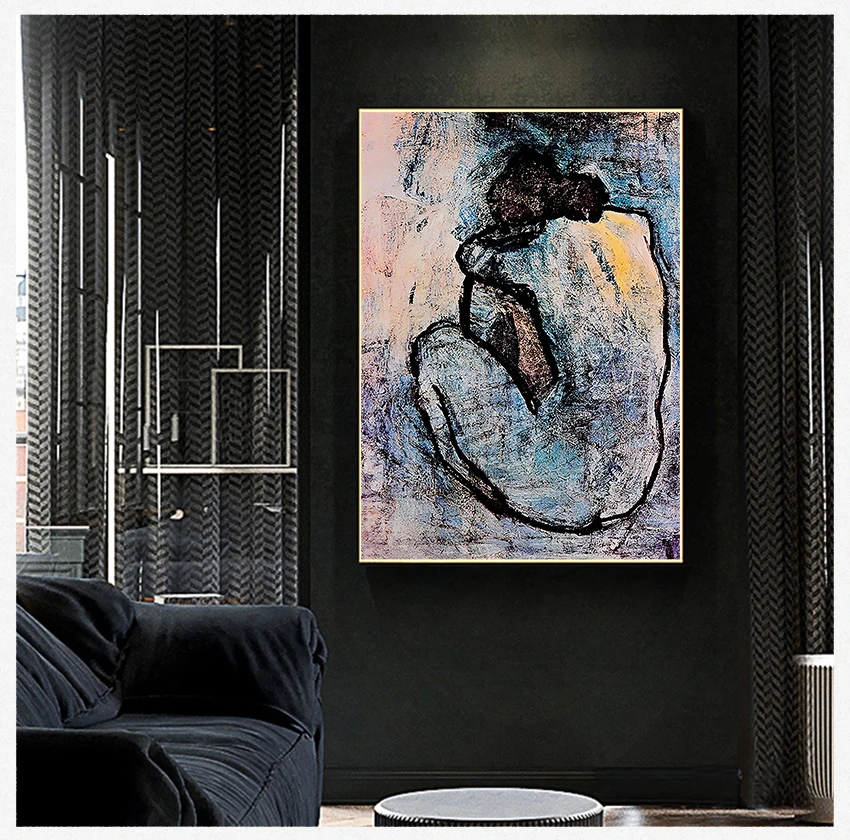 

На холсте настенные постеры и фотообои для украшения гостиной Maison Rouge Blue нюд от Пабло Пикассо картина маслом