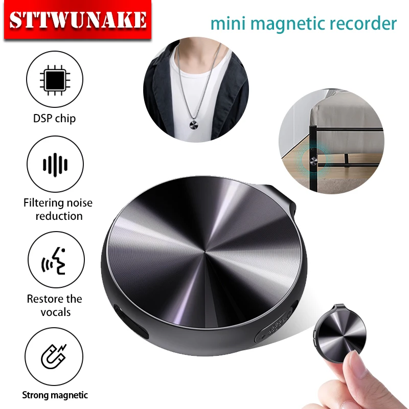 Mini Professional Audio Recorder Listening Device Voice Recording Device Keychain/necklaces Mp3 Music Player