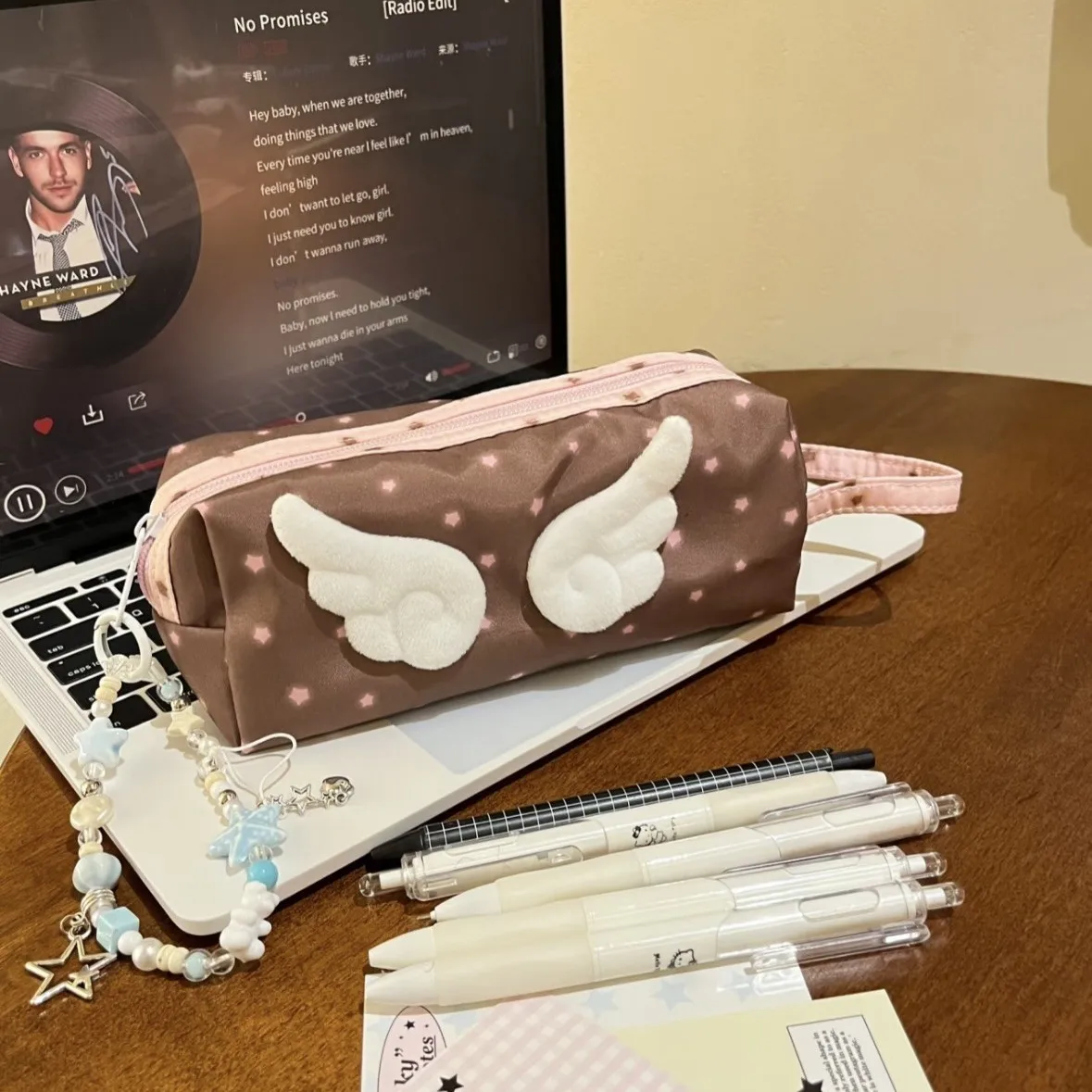 

Розовый пенал с крыльями