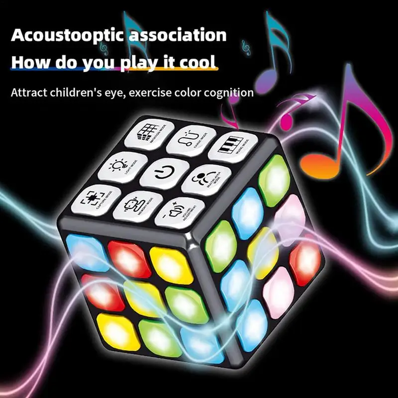 Электрический пазл волшебный куб звук и мигание музыкальные различные игрушки