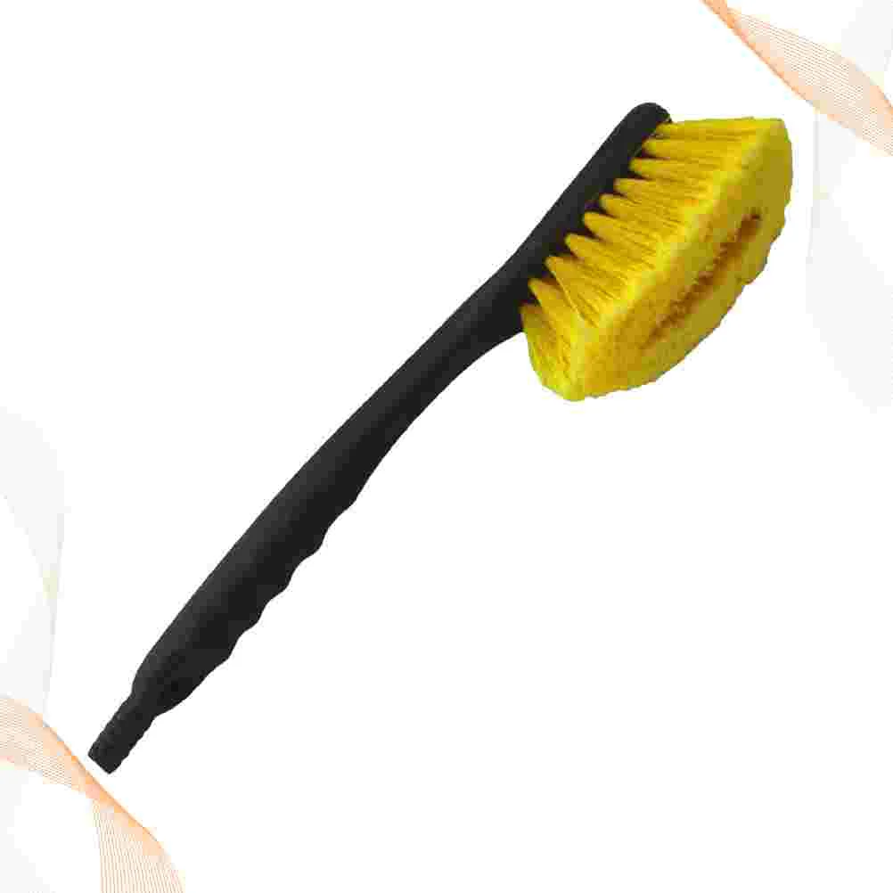 

1pc Car Brush Useful Vehicle Cleaning Brush Handle Cleaning Brush Car Tire Brush