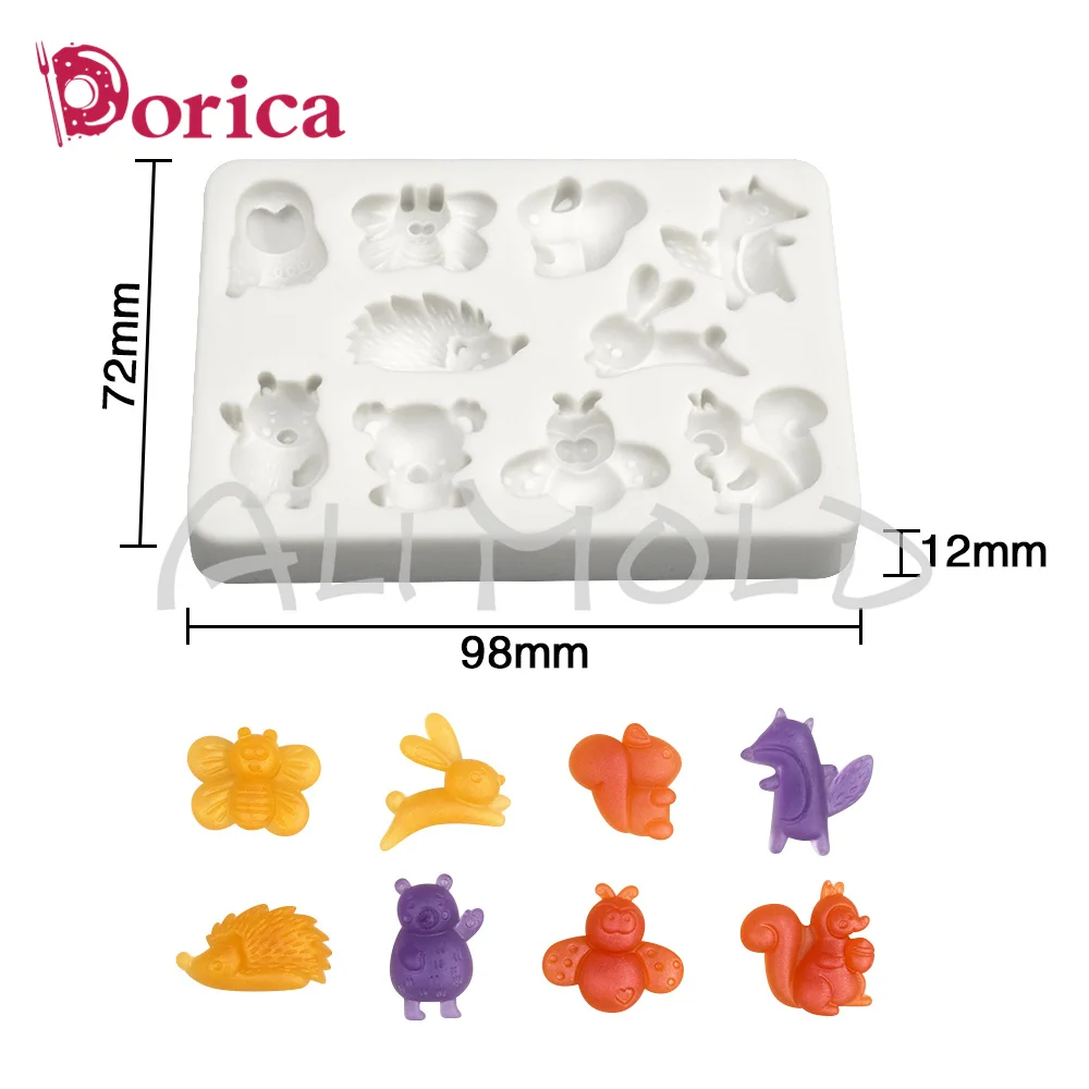 Кролик/медведь/коала Фондант конфеты шоколадная форма DIY Модель глины из смолы