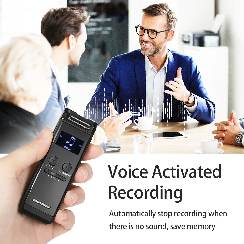 Цифровой диктофон 32 ГБ воспроизведение записей MP3 музыкальный плеер с микрофоном