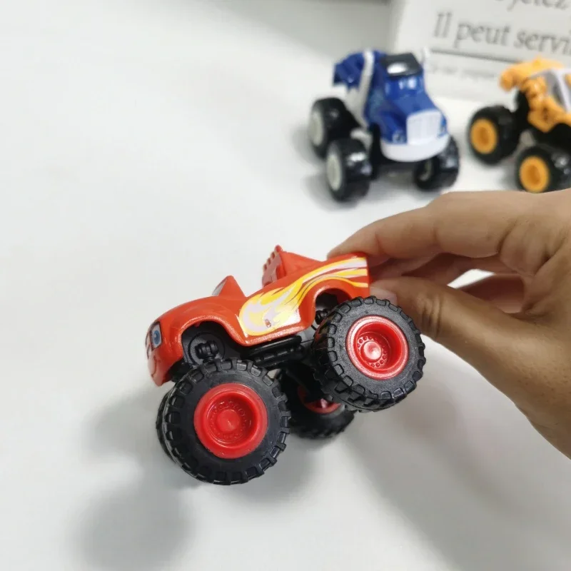 

Children's Toy Car and Monster Machines Super Stunts Blaze Boys Kids Truck Car Coll Gift for Child At Birthday Christmas Gifts