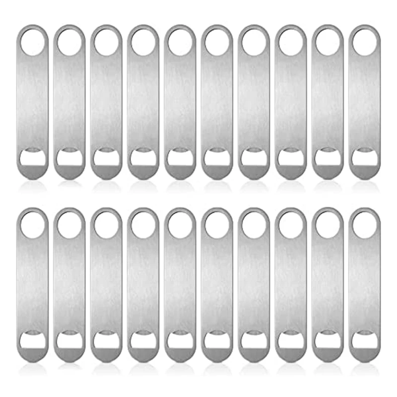 

20Pack Flat Bottle Opener Beer Cap Bottle Opener Bar Blade Fun Bartender Bottle Opener For Kitchen,Party Supplies