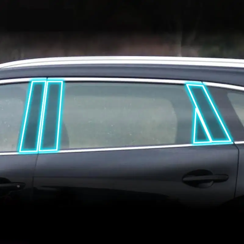 

For Mazda CX-8 2019-2023 Car Exterior Car window pillar Anti-scratch TPU Protective film Anti-scratch Repair film Accessories