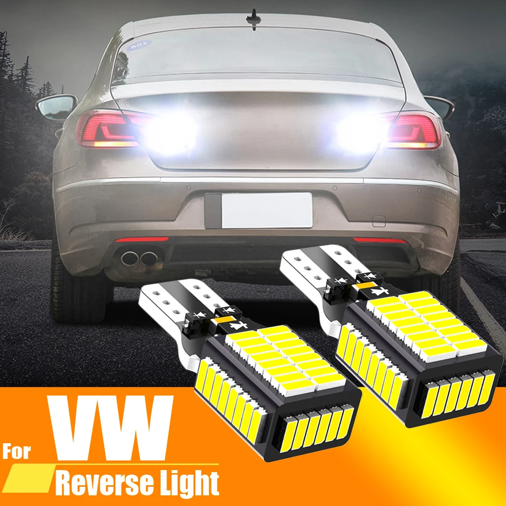 

2pcs LED Backup Light Blub Reverse Lamp W16W T15 921 912 Canbus For VW Touareg Beetle CC EOS Routan Scirocco mk3 Sharan Tiguan