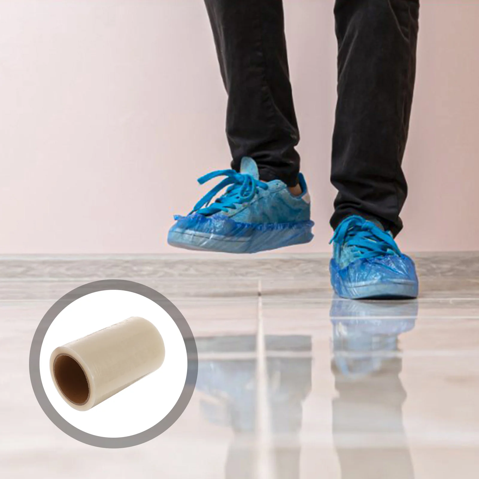 

Shoe Cover Covers Machine Shoes Disposableovershoe Dispenser Indoors Film Foot Protector Guard Floor Antislipautomatic Pe
