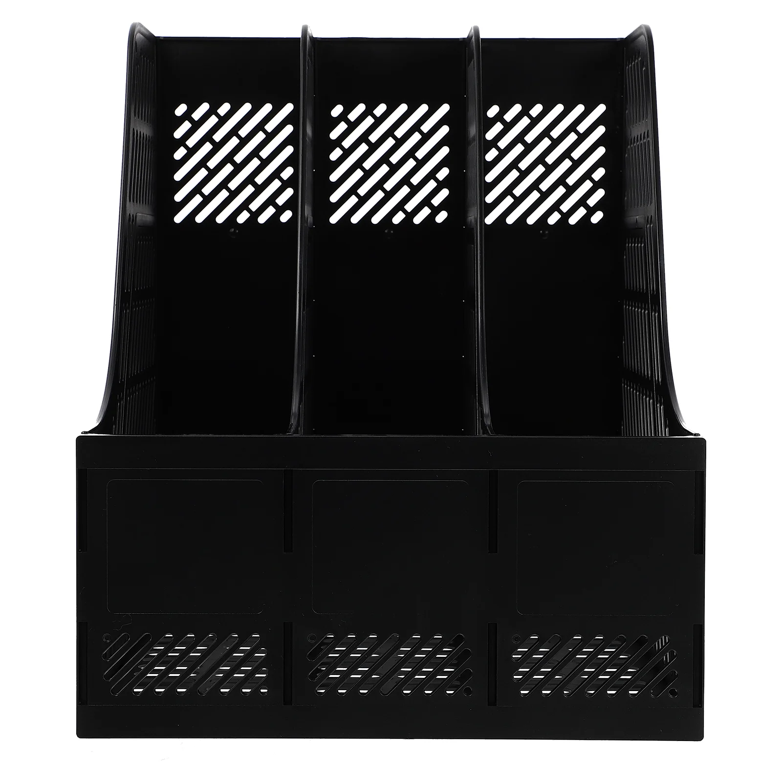 

Triple File Box Sorting Rack Plastic Folder Multi-grid Accordian Folders Office Supplies Document Desk Shelf