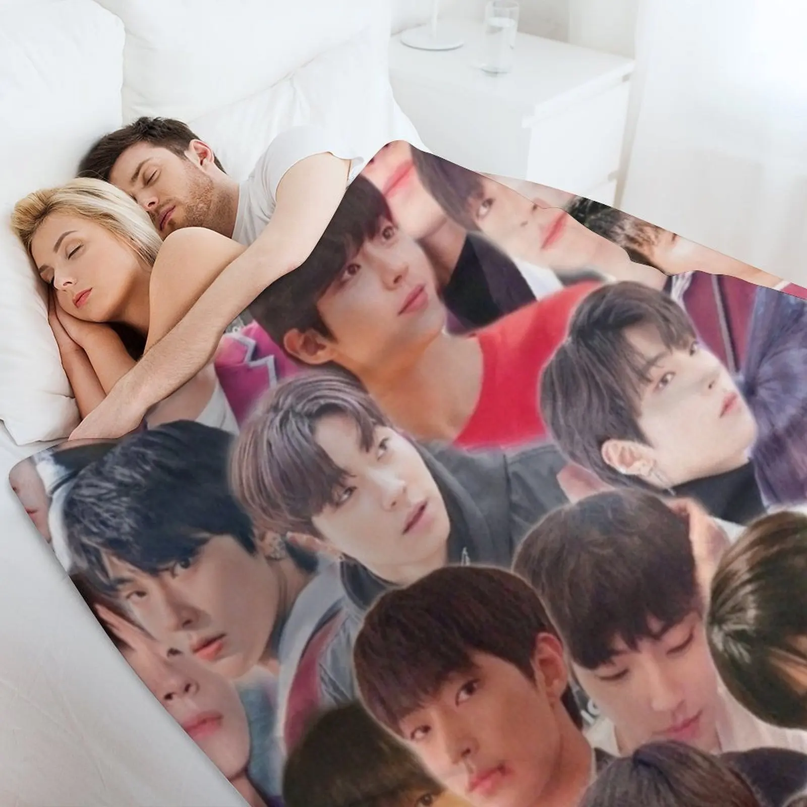 Одеяло Hwang с коллажем-вкладышем роскошное утолщенное клетчатое фланелевое