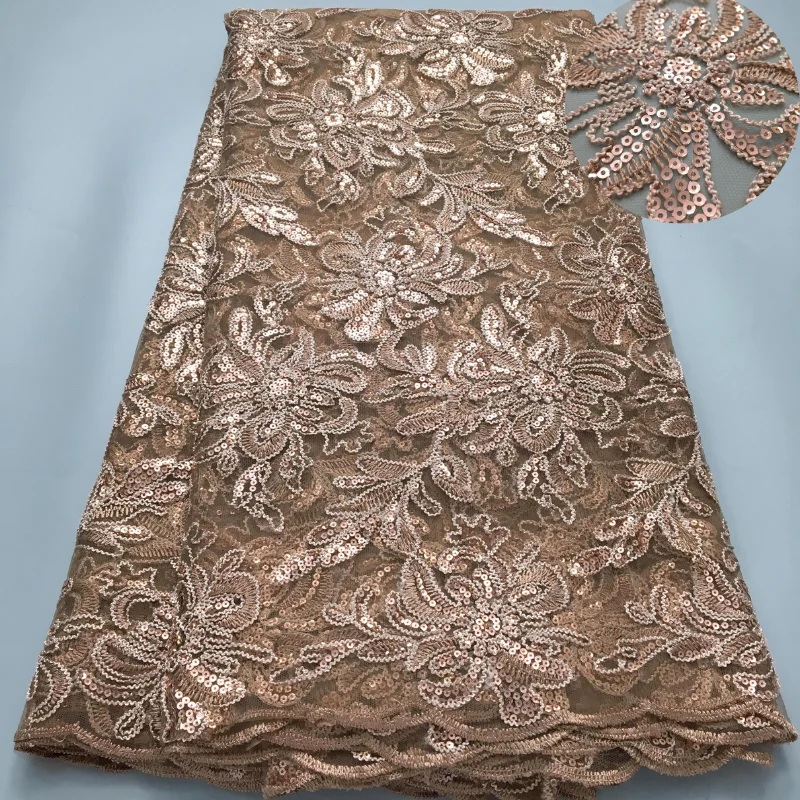Женское платье с блестками и вышивкой французское кружевное модель A3948 2024