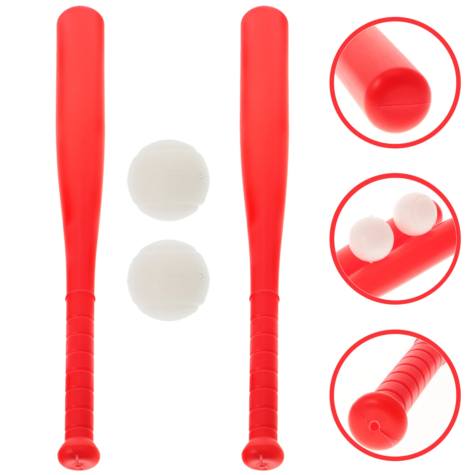 

2 Sets of Outdoor Baseball Set Plastic Baseball Bat Interesting Children Toy Kids Accessory