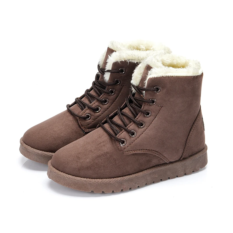 Women Snow Boots Plush Warm Ankle Boots Winter Cotton Shoes Waterproof Boots Outdoor Snow Shoes Female Shoes Booties Botas Mujer