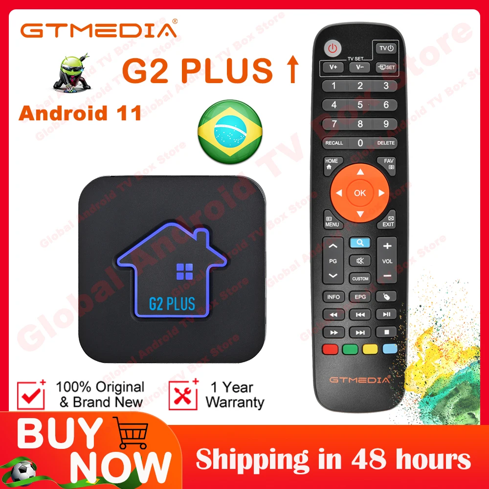

ТВ-приставка GTmedia G2/G2 plus, 2 ГБ + 16 ГБ, Android 11