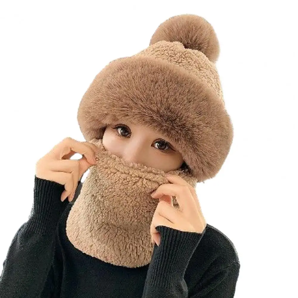 

Warm Hat Durable Windproof Winter Hat Set Soft Plush Warmth for Women in Cold Weather Outdoor Comfort Style Winter Hat Scarf
