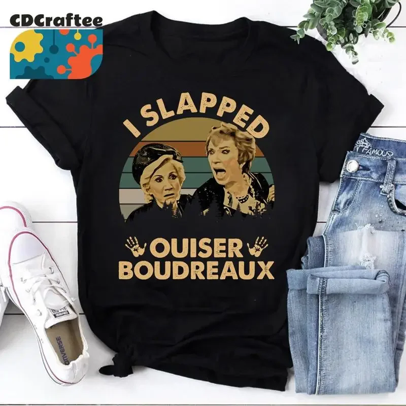 Фото Винтажная футболка Steel Magnolias I Slapped Ouiser Boudreaux по мотивам телесериала №1