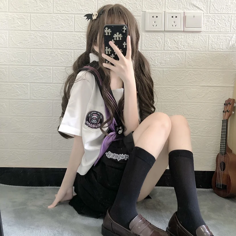 Sanrios Kuromi Mymelody Cinnamoroll аниме JK японская школьная форма мультфильм морской моряк