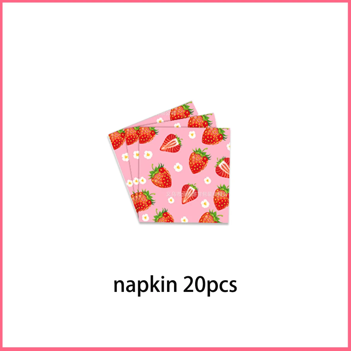 

Клубничный декор для дня рождения