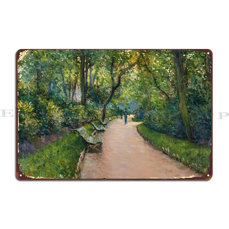 

Parc Monceau Metal Plaque Wall Mural Garage Custom Printed Wall Decor Tin Sign Poster