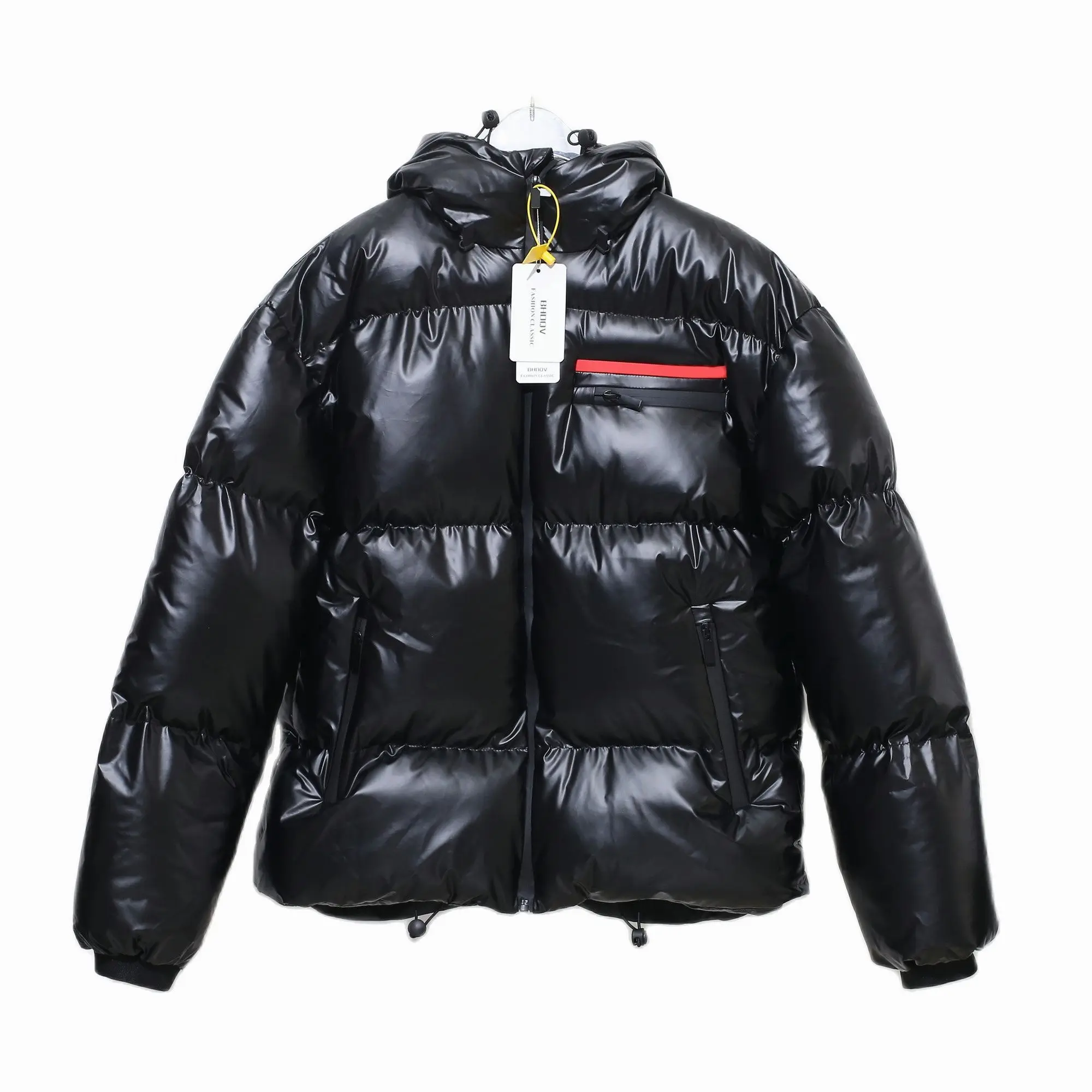 

22 Autumn and winter new classic red label filled full men's and women's same style 90 white duck down pure down coat