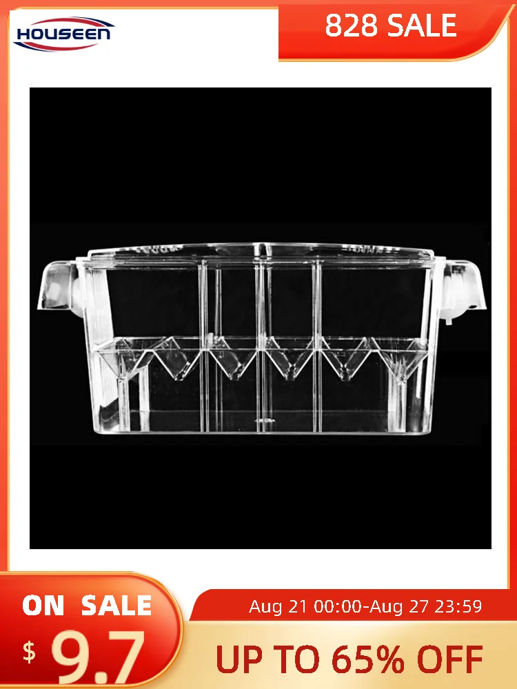 

For Fish Tank Breeding Incubator Shrimp Hatchery Feeding Aquarium Breeder Box Home Interior Clownfish Multifunction With Divider