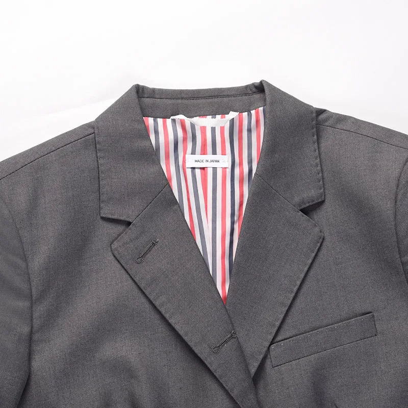 

lis2556 New authentic men's summer men's black short-sleeved lapel simple comfortable casual suit