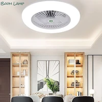 smart app led ceiling fan with lights remote control fans for home lamp lighting bedroom livingroom silent 220v dimmable 55cm