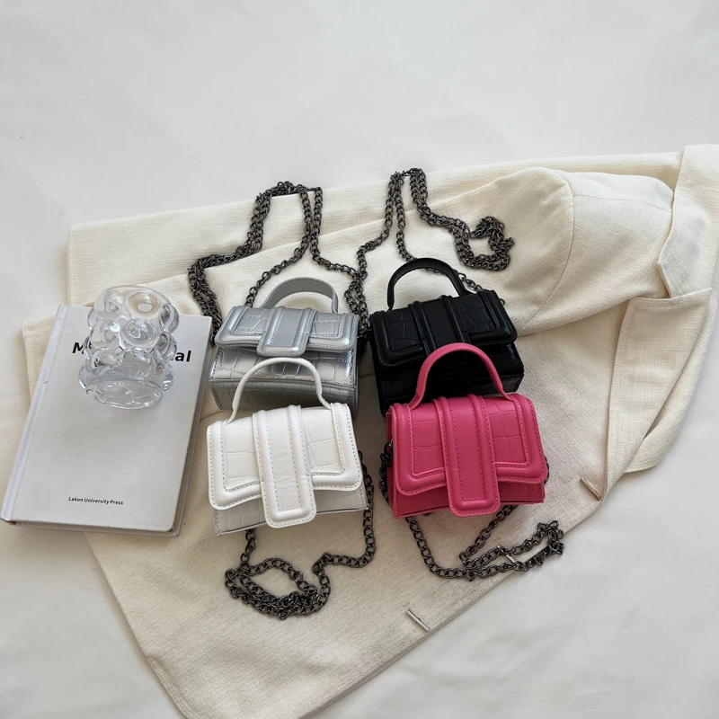 Stone Pattern Mini PU Leather Simple Flap Crossbody Bags for Women 2023 Spring Trends Brand Handbags and Purses Ladies