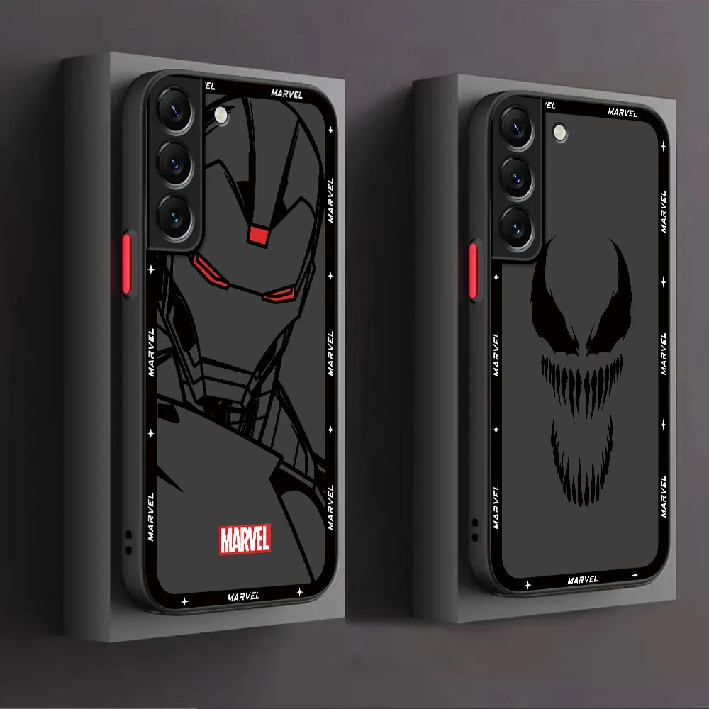 Marvel Spiderman Ironman Phone Case for Samsung Galaxy S24 Ultra S20 FE S10 Lite S23 S9 S22 Plus S21 TPU Soft Cover