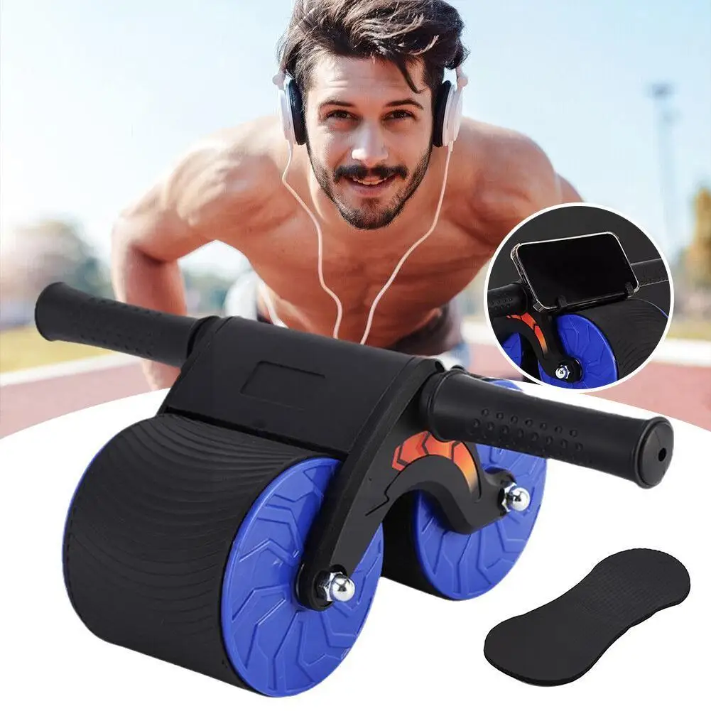 

Belly Wheel Automatic Rebound Mute Abdominal Exerciser Bodybuilding Muscles Arm Slimming With Fitness Training Kneelin Equi J7B7