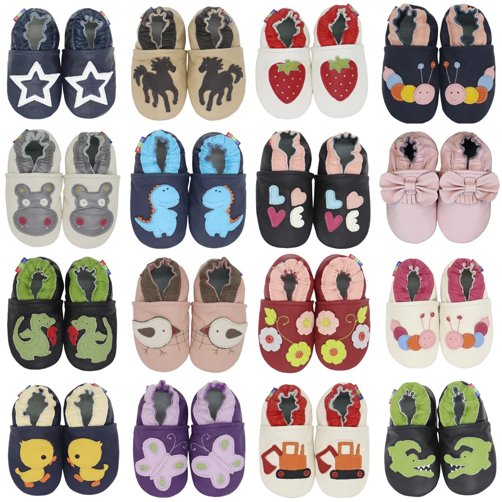 Carozoo Baby Shoes Leather Children Slippers Baby Girl Shoes Newborn Babi Boy Prewalker First Walking Shoes For Baby