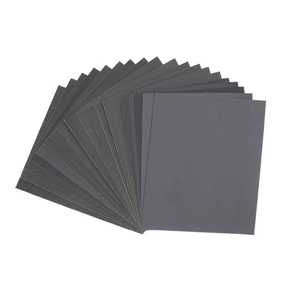 

10pcs Sanding Paper Wet Dry Dual Use Handicraft Woodwork Automobiles Metal Plastic Polishing Sandpaper 400 Grit