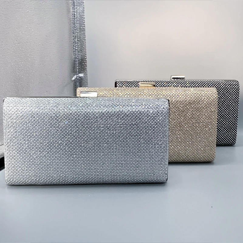 Y2K Classic Hasp Design Female Purse Chic Glitter Rhinestone Decoration Handbag Women Party Elegant Metallic Wallets