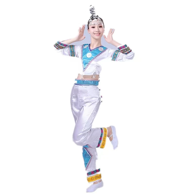 

Witje Chinese minority Costumes For Women National Dance Costumes National Suit Festival Dance Costumes New Year Dance Clothing