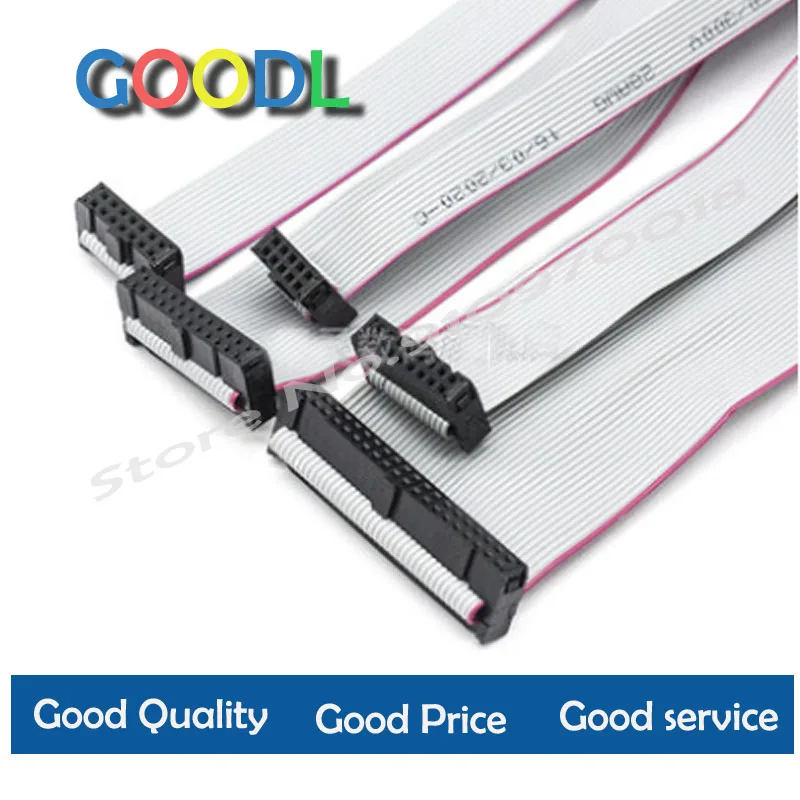 

2PCS 2.54MM pitch FC-6/8/10/14/16/20/40/50 PIN 30CM JTAG ISP DOWNLOAD CABLE Gray Flat Ribbon Data Cable FOR DC3 IDC BOX HEADER