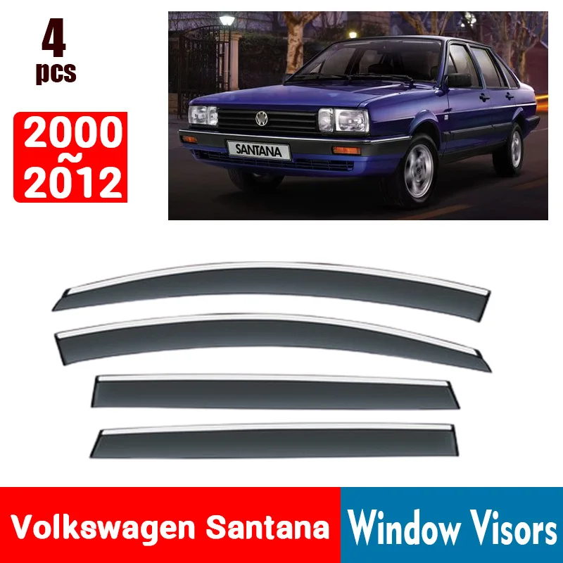 FOR Volkswagen VW Santana 2000-2012 Window Visors Rain Guard Windows Rain Cover Deflector Awning Shield Vent Guard Accessories