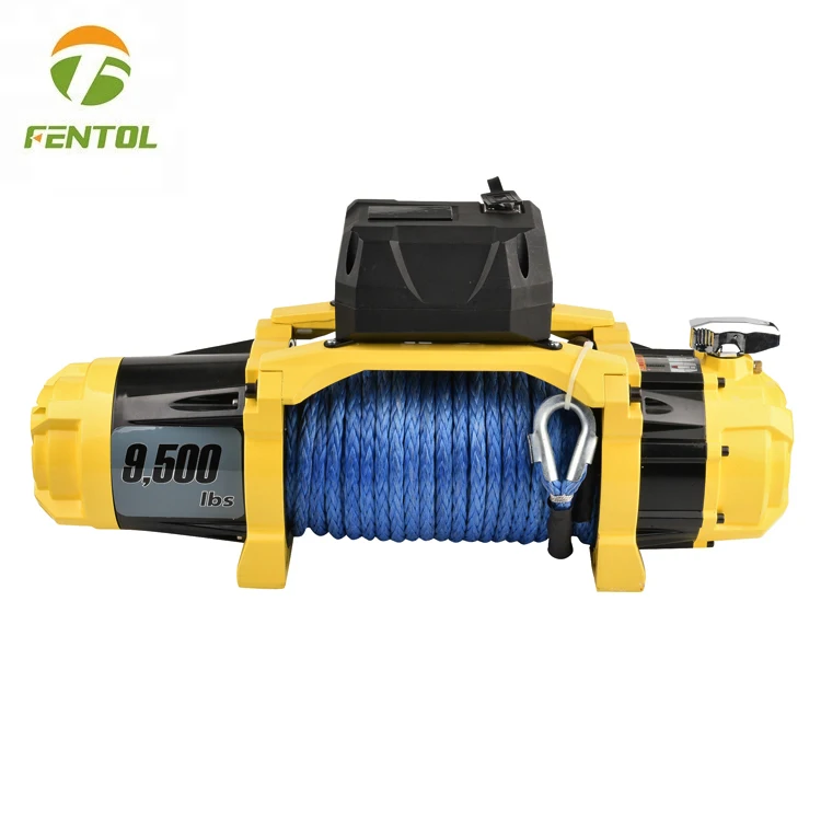 12V 24V high speed Q9500-12000lbs fast line speed electric cable pulling winch