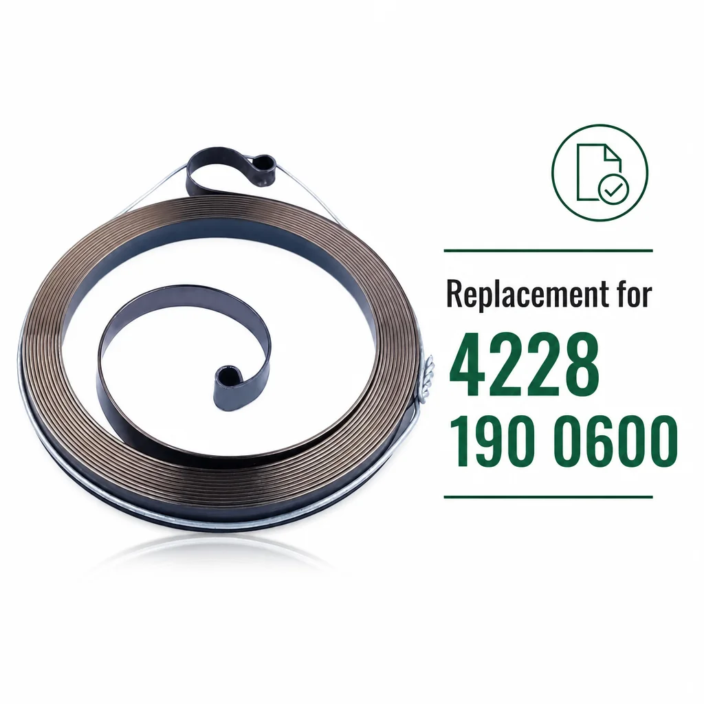 Фото 2 шт. пружины стартера для Stihl BG45 BG55 BG65 BG85 HS45 SH55 SH85 4228 190 0600, сменные пружины для воздуходувок и триммеров №1