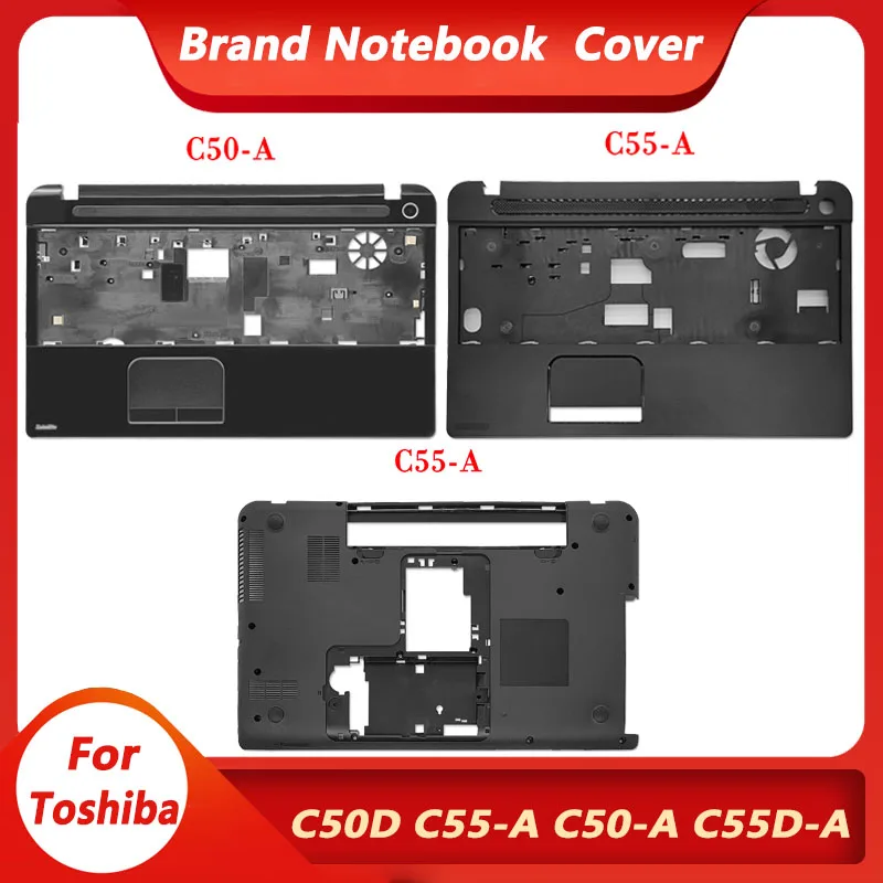 

NEW Palmrest For Toshiba Satellite C50D C55-A C50-A C55D-A Series Laptop Upper Top with Touchpad Bottom Base Cover Black