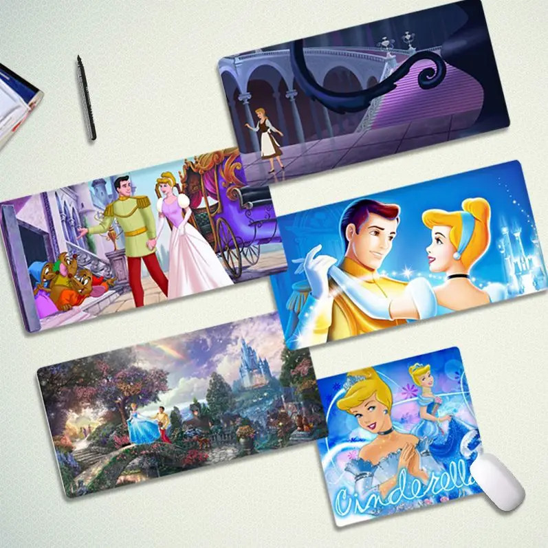 

Disney Cinderella Custom Skin Natural Rubber Gaming Mousepad Desk Mat Size For CSGO Game Player Desktop PC Computer Laptop