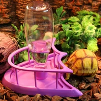 useful feeding bowl smooth edges compact reptile water drinker dispenser reptile drinking fountain climbing pet feeder