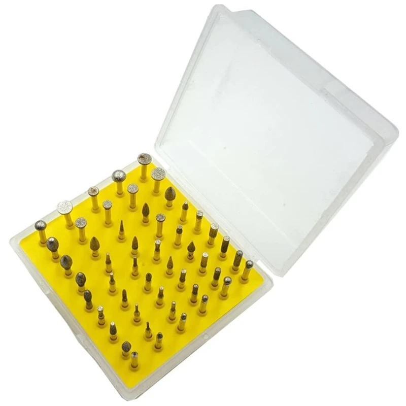 

Multifunctional 50x Diamond Grinding Head Drill Bit Cutting Burr Set Rotary Tool