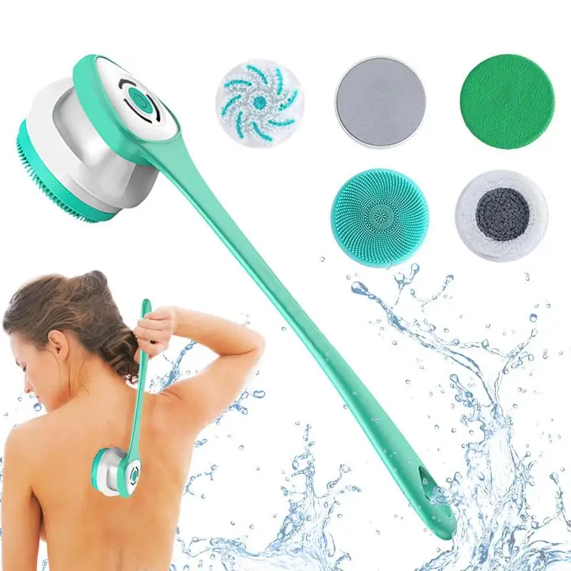 

Home Washroom Electric Body Scrubber House Bathroom Shower Skin Cleansing Brush Multi Functional Toilet Facial Cleansing Brush