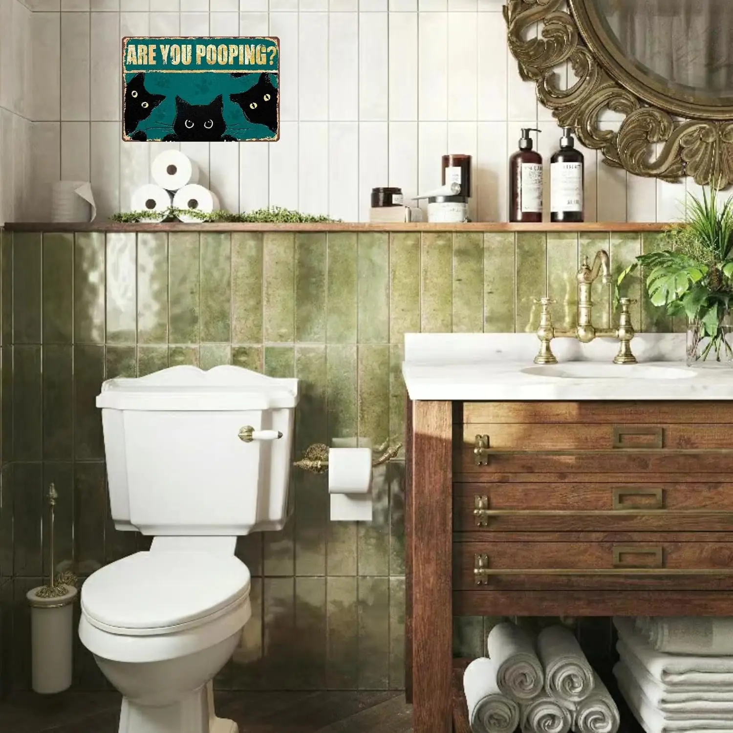 Украшение для комнаты отдыха винтажные плакаты Забавный декор ванной настенное