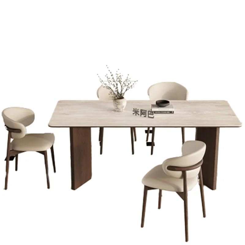 Белые деревянные настольные стулья прямоугольные большие современные