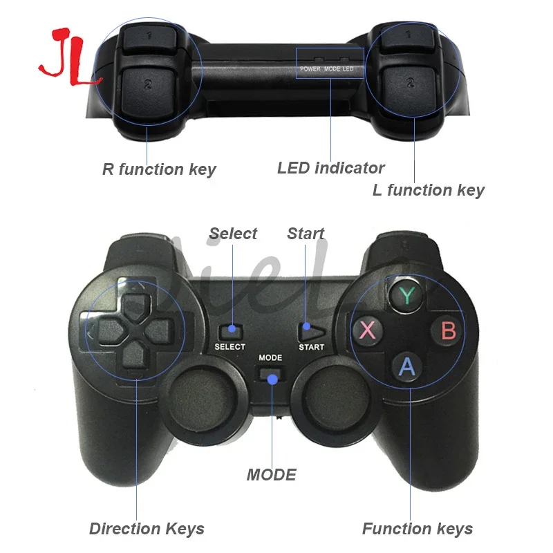 Фото Беспроводной геймпад Pandora для телефона, игровой контроллер, джойстик для PS3, ПК, Android, TV Box, Micro USB, Type C №4