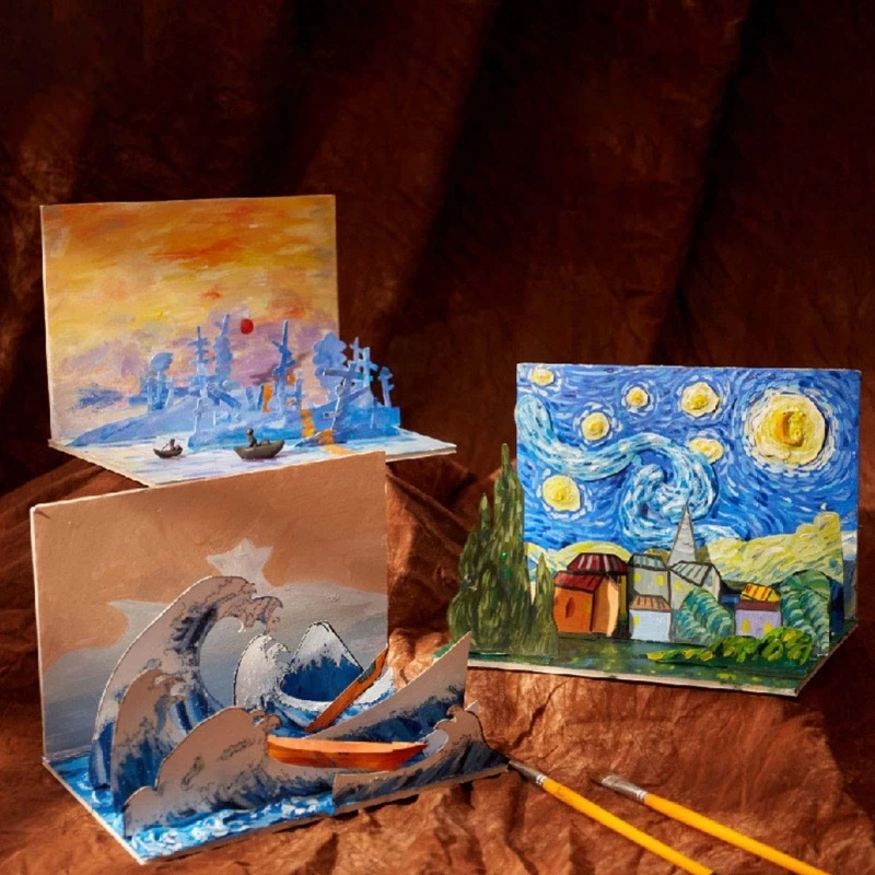

Handmade Graffiti Painting Stencils Paper Template Board for Kids DIY Crafts
