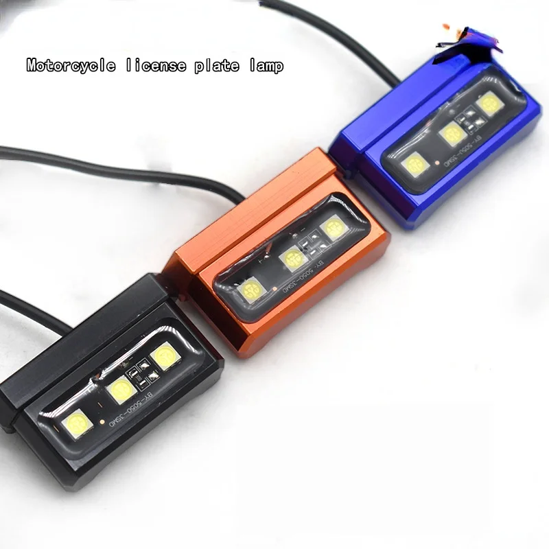 

Motorcycle Waterproof Aluminum License Plate Lights Decorative Lamp For Universal Little Monkey
